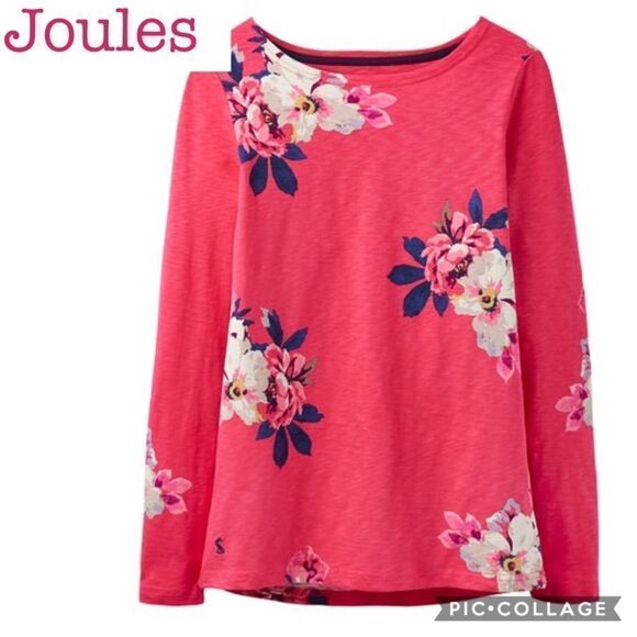 🔥JOULES RaspberryBircham Bloom Harbour JerseyTop New - Picture 3 of 10